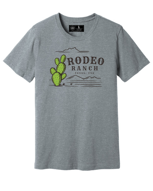 Rodeo Ranch Texas Cactus Short Sleeve Shirt - Athletic Heather