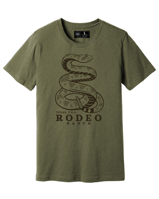 Rodeo Ranch Rattler Short Sleeve Shirt - Heather Olive