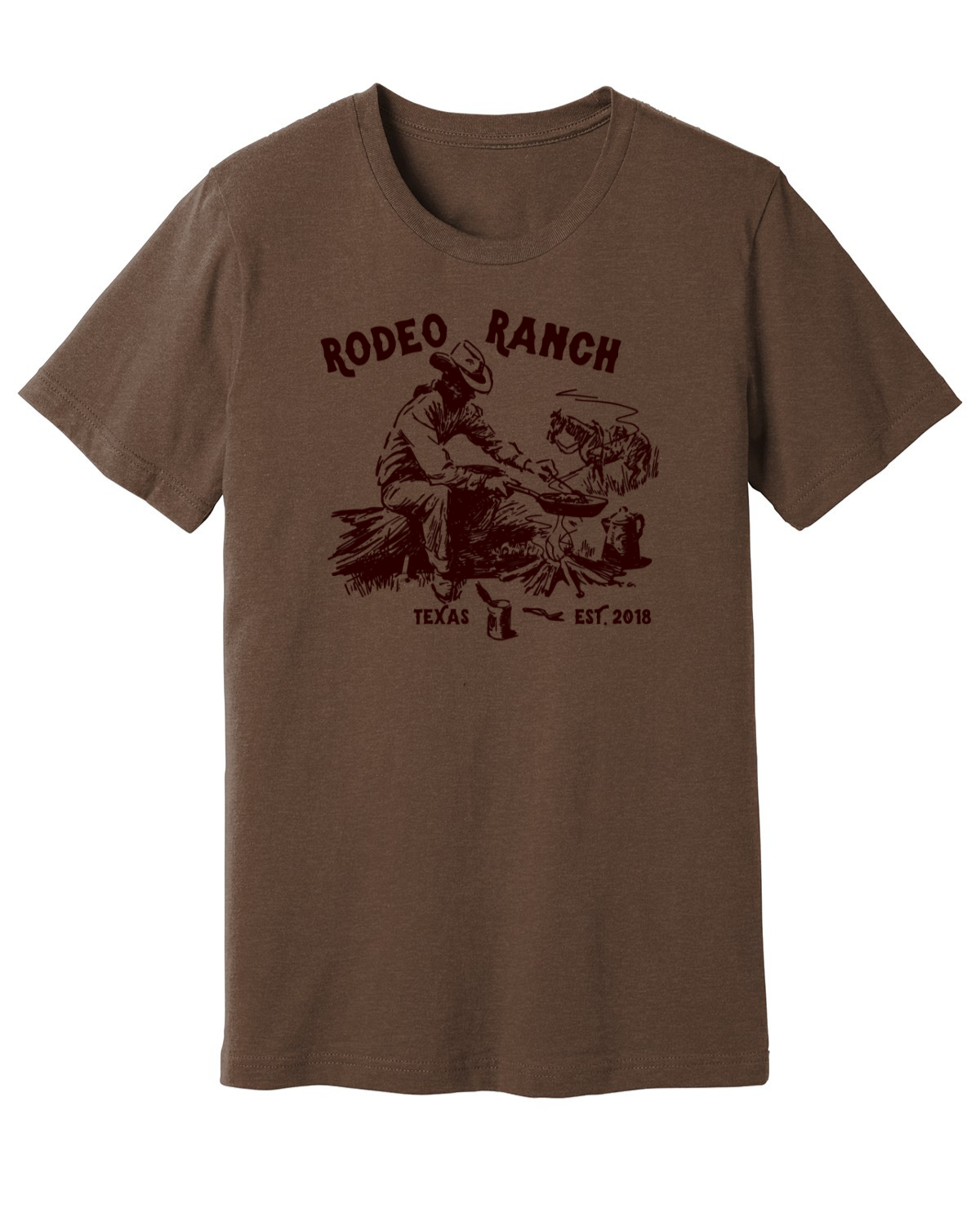 Rodeo Ranch Cookout Short Sleeve Shirt - Heather Brown