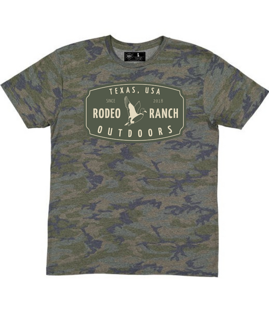 Rodeo Ranch Duck Outdoors Short Sleeve Shirt - Vintage Camo