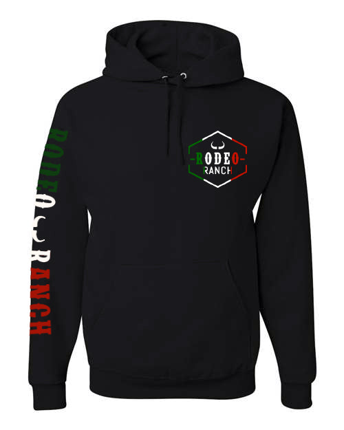 Rodeo Ranch El Rodeo Men's Hoodie Sweatshirt - Black