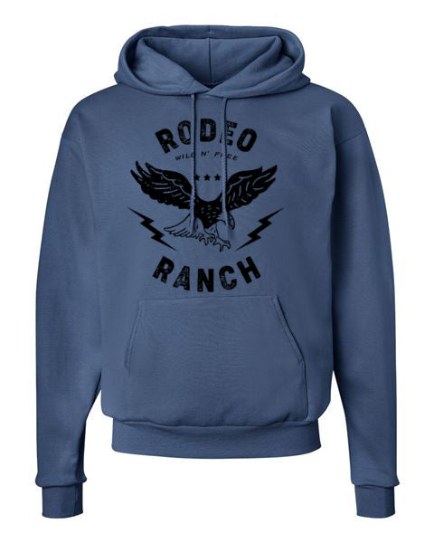 Rodeo Ranch Eagle Hoodie - Denim
