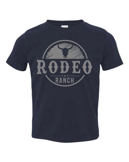Rodeo Ranch Kids Brushy Steer Short Sleeve Shirt - Black