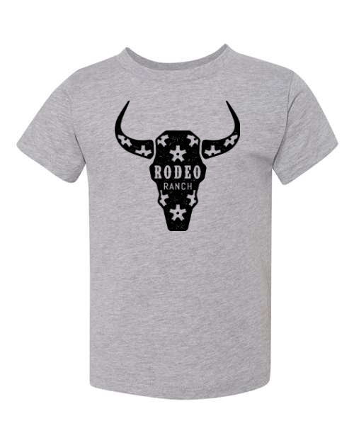 Rodeo Ranch Kids Spur Skull Shirt - Heather Grey