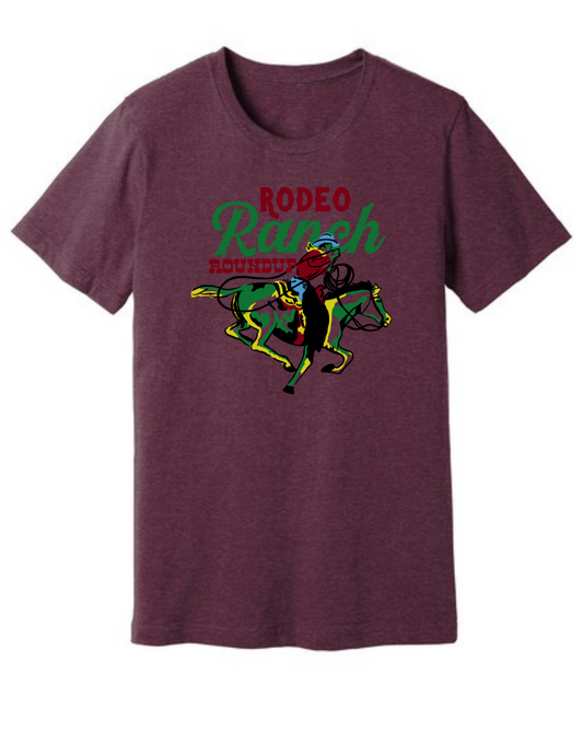 Rodeo Ranch Roundup Short Sleeve Shirt - Heather Maroon