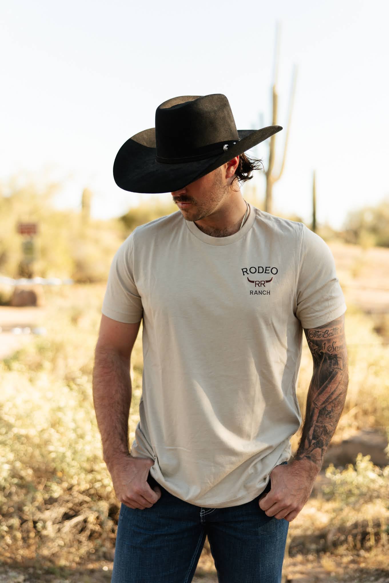 Rodeo Ranch Heritage Bull Mark T-Shirt – Tan