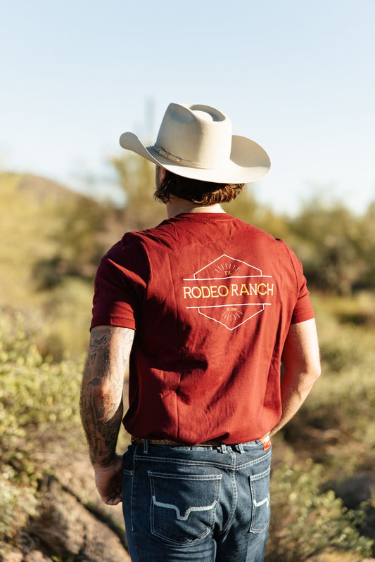 Rodeo Ranch Sundown T-Shirt – Maroon