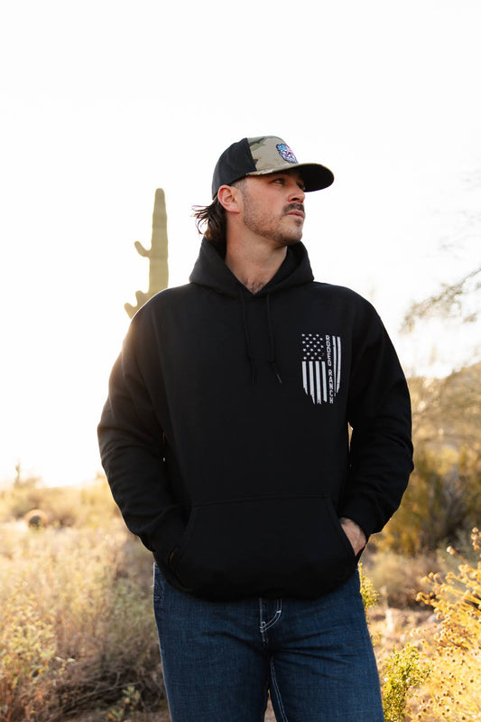 Rodeo Ranch Patriot Hoodie - Black