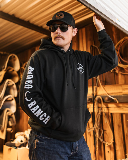 Rodeo Ranch Branding Hoodie Sweatshirt - Black