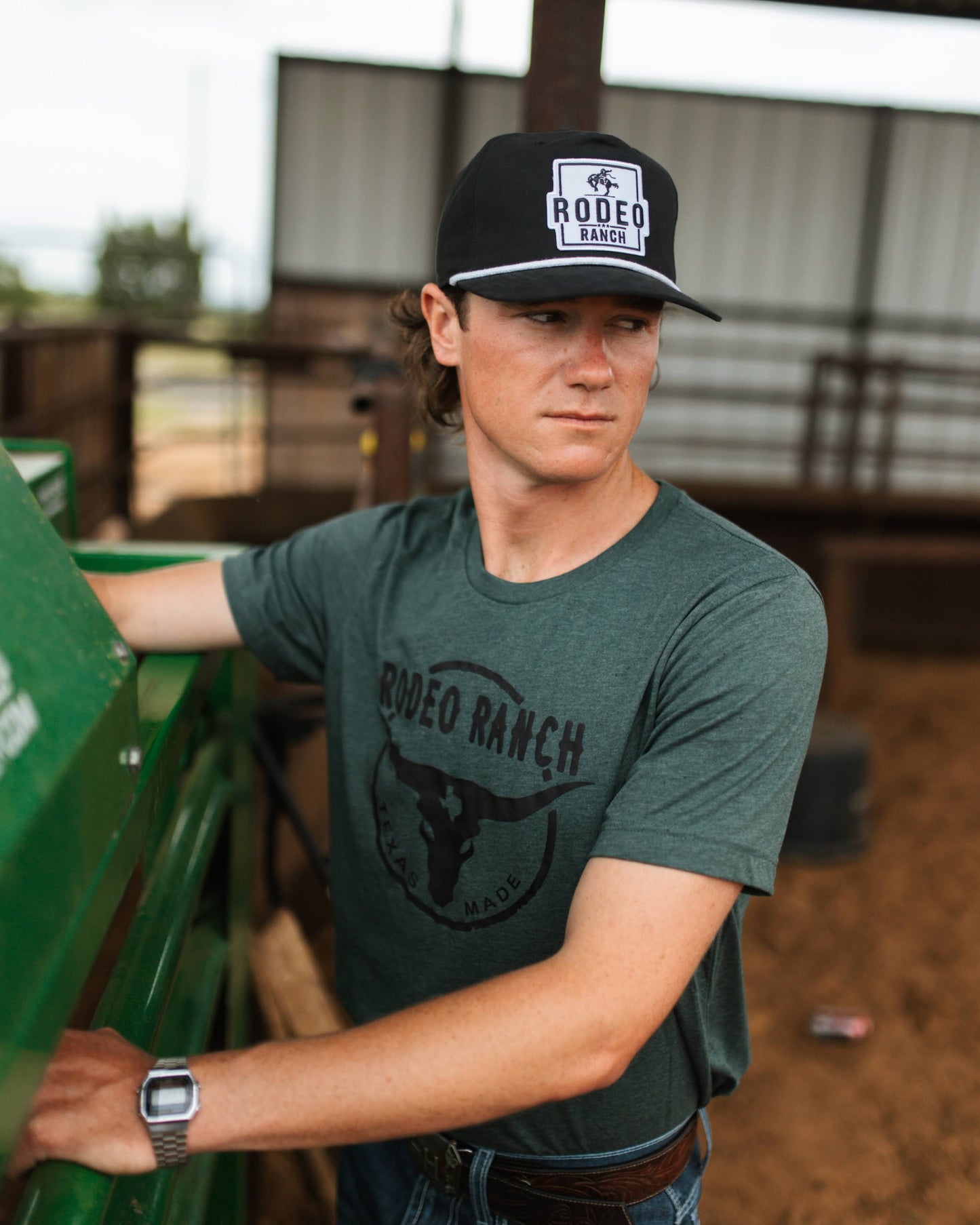 Rodeo Ranch Bucker Golf Hat - Black