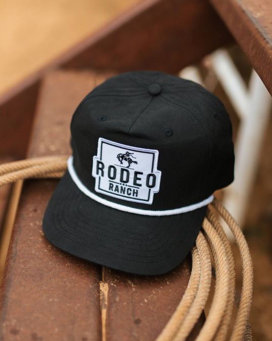 Rodeo Ranch Bucker Golf Hat - Black