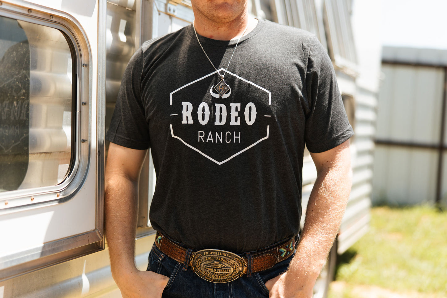 Rodeo Ranch Classic Logo Short Sleeve Shirt - Dark Grey
