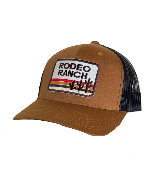 Rodeo Ranch Retro Cactus Hat - Camel and Black