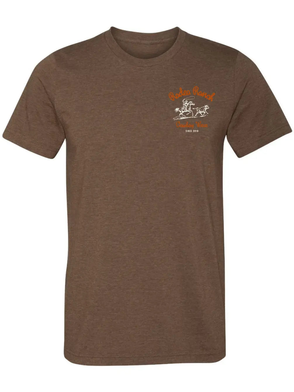Rodeo Ranch Retro Roping T-Shirt - Heather Brown