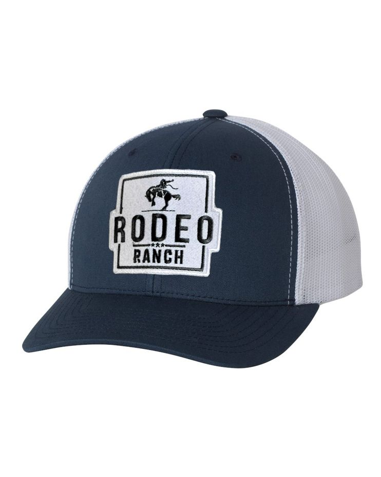 Rodeo Ranch Bucker Hat - Navy and White