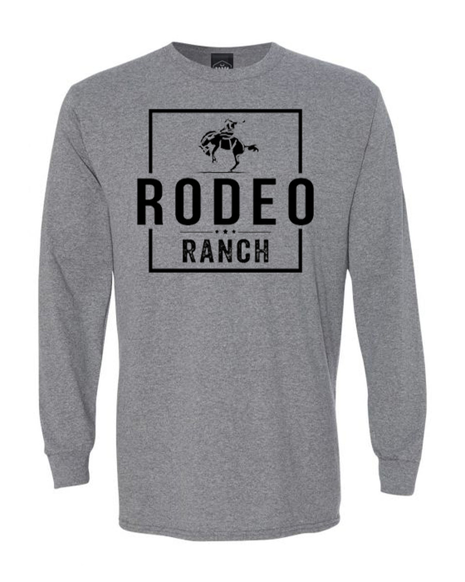 Rodeo Ranch Bucker Long Sleeve Shirt - Heather Grey
