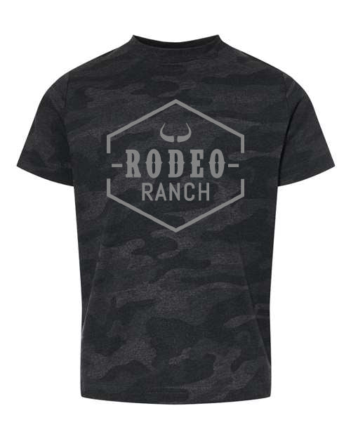 Rodeo Ranch Kids Classic Logo Short Sleeve Shirt - Storm Camo