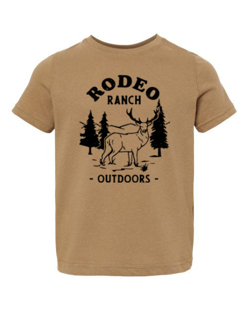 Rodeo Ranch Kids Elk Short Sleeve Shirt - Coyote Brown