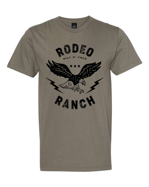 Rodeo Ranch Eagle Short Sleeve Shirt - Lieutenant Green