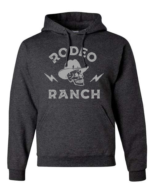 Rodeo Ranch Skull Hoodie - Heather Graphite
