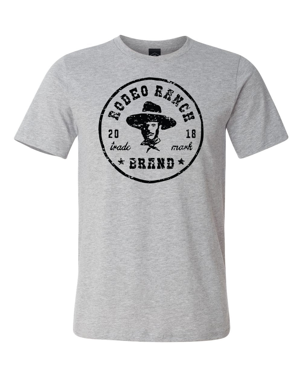 Rodeo Ranch Trademark-Tombstone Short Sleeve Shirt - Athletic Grey