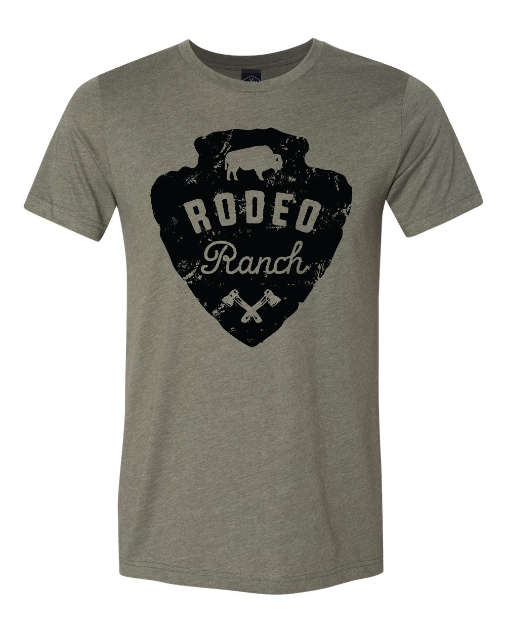 Rodeo Ranch Arrowhead Short Sleeve Shirt - Heather Military Green ...